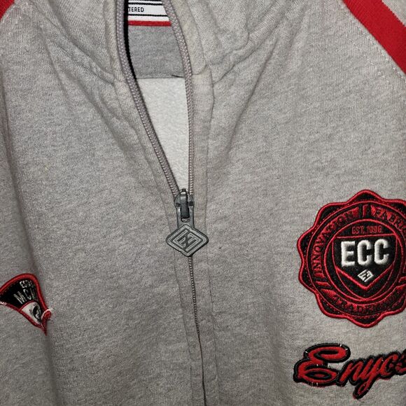 Enyce Heavyweight Track Full Zip Jacket Grey Lined Excellent Used Condition 3xl - Picture 12 of 16